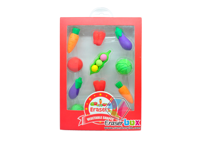 Assorted Erasers in Clamshell Giftbox